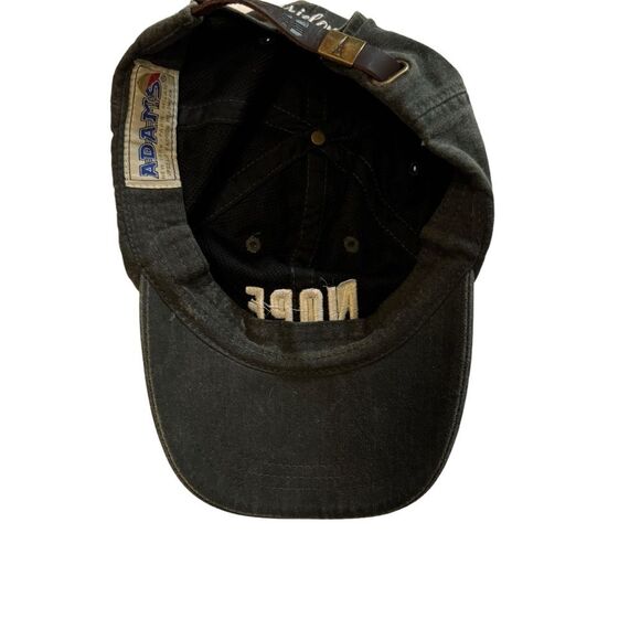 Adams Fashion Headwear Dark Gray NOPE Print Hat Adjustable Baseball Cap - Picture 2 of 6